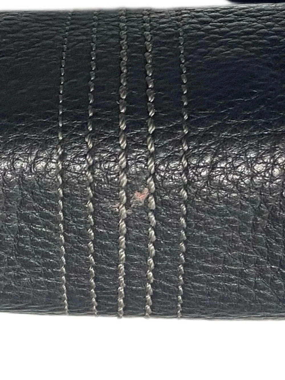 Cole Haan Black Leather Wristlet Clutch Evening Pouch Purse